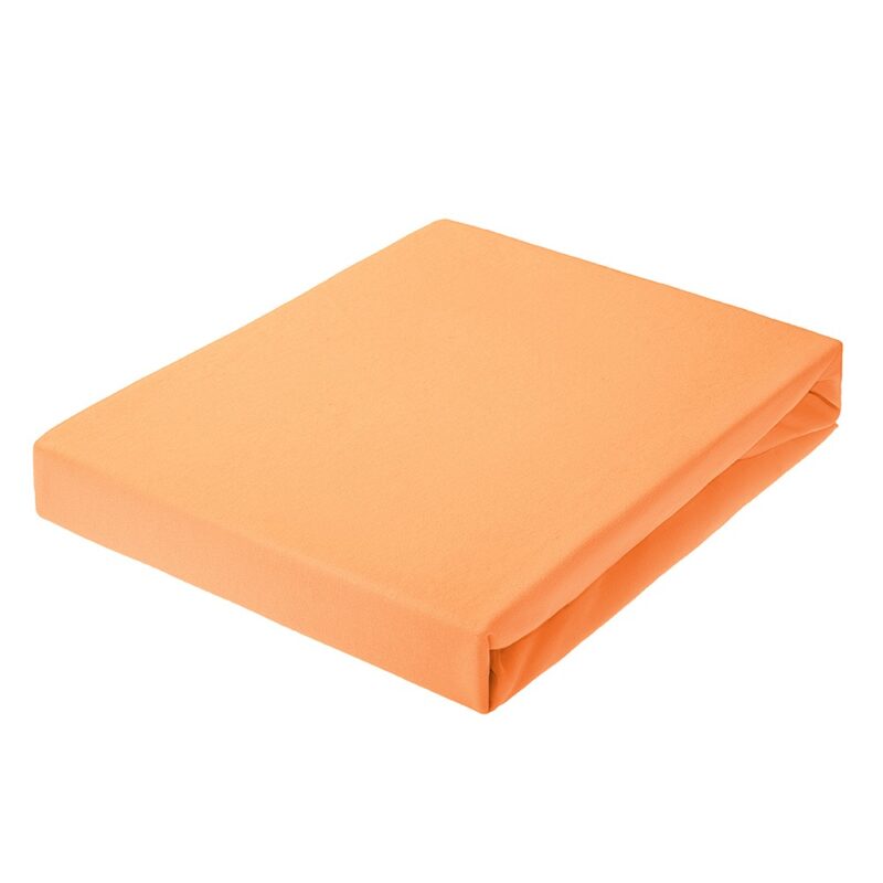 Jersey bed sheet with elastic band orange ( 1 ) Dream Line