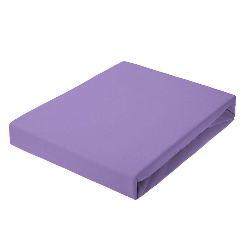 Jersey bed sheet with elastic band - violet ( 8 ) Dream Line