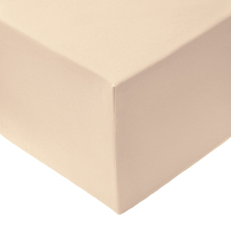 Jersey bed sheet with elastic band light beige ( 15 ) Dream Line