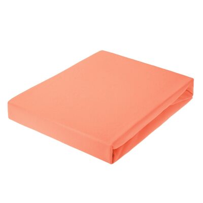 Jersey bed sheet with elastic band orange ( 25 ) Dream Line