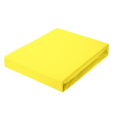 Jersey bed sheet with elastic band lemon colour ( 26 ) Dream Line