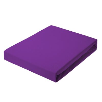 Jersey bed sheet with elastic band in violet ( 37 ) Dream Line