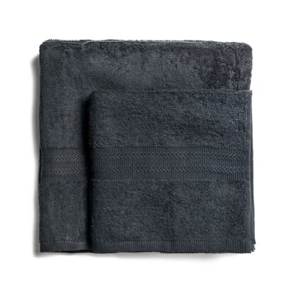 Ręcznik kąpielowy bawełniany 550 g/m2 gruby splot, czarny
