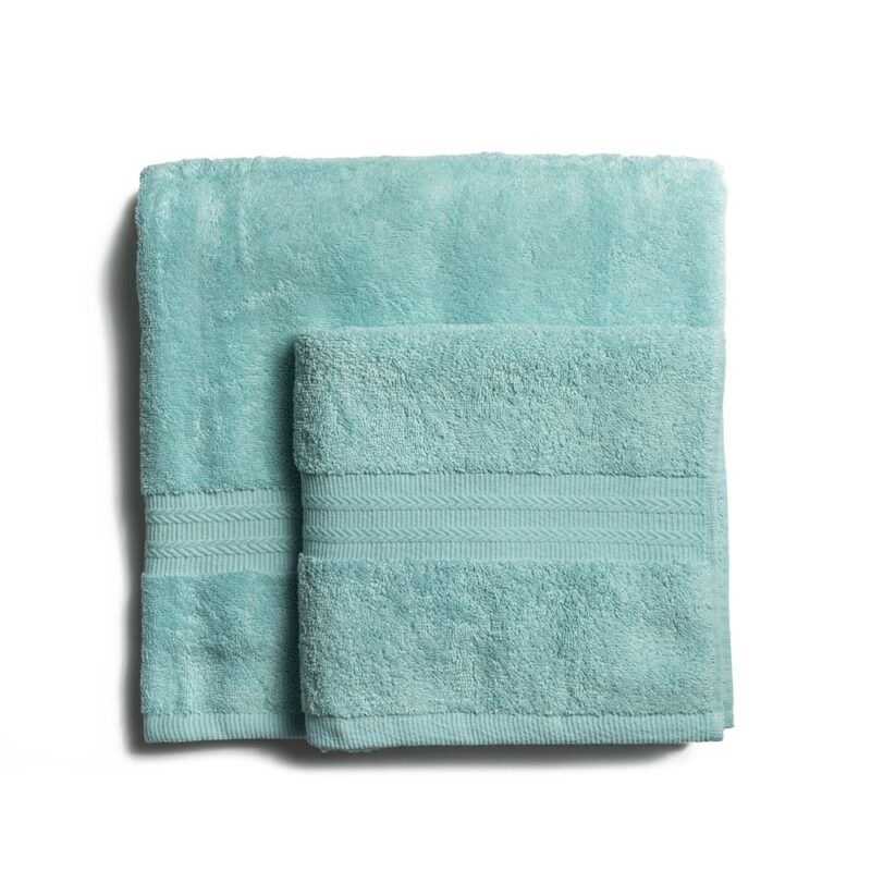 Bath towel cotton 550 g/m2 thick weave, turquoise