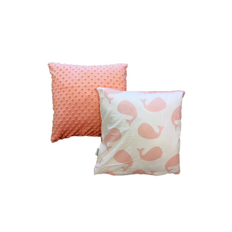 Coussin double-face en peluche Pink Fish - enfant d'âge préscolaire