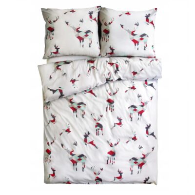 Linge de lit en satin de coton - motif 18 502/3 - Andropol